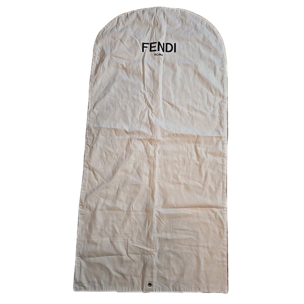 Fendi Garment Bag 51"x25" Cover Storage Cream